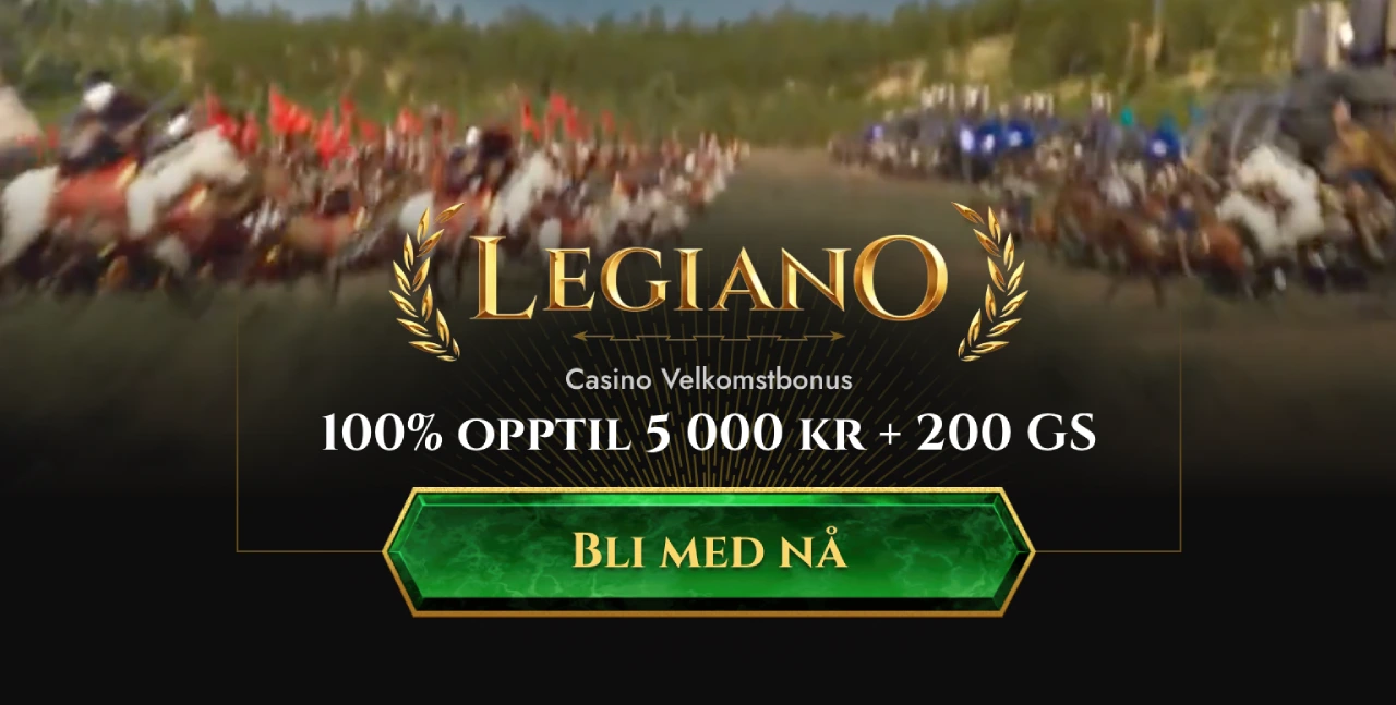 legiano casino norge bonus