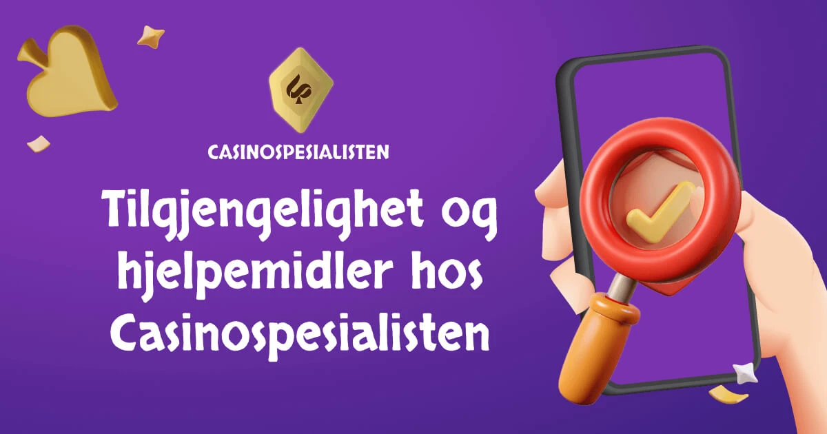 tilgjengelighet og hjelpemidler