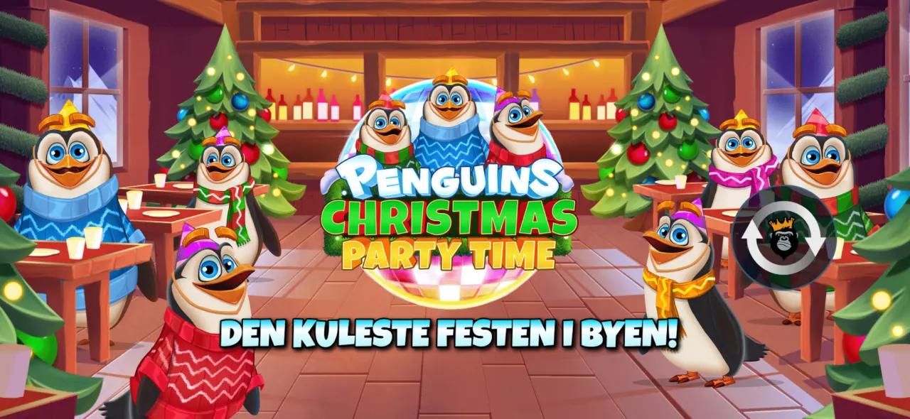 penguin christmas party time