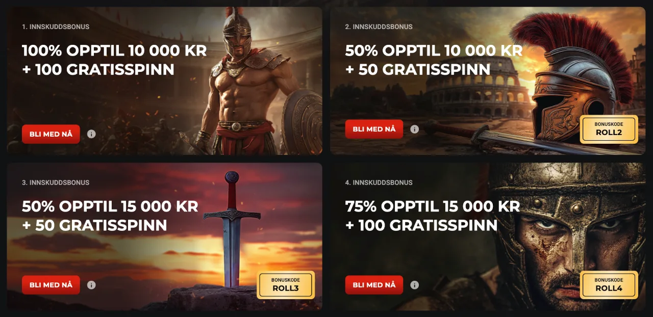 rollero casino norge bonus