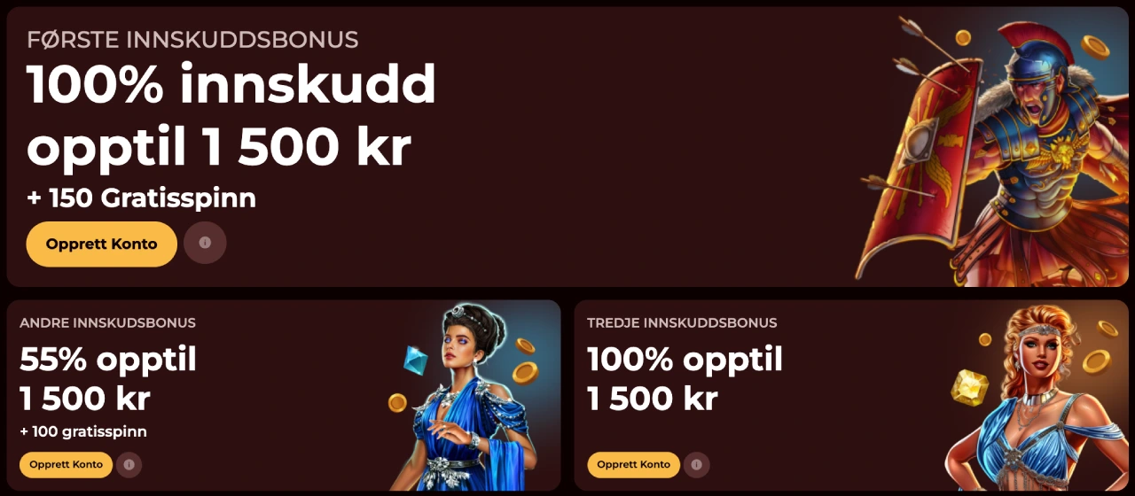 roman casino norge bonus