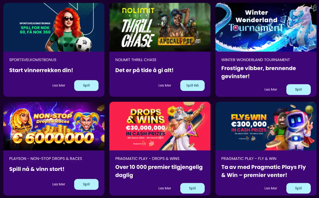 zinkra casino norge bonuser